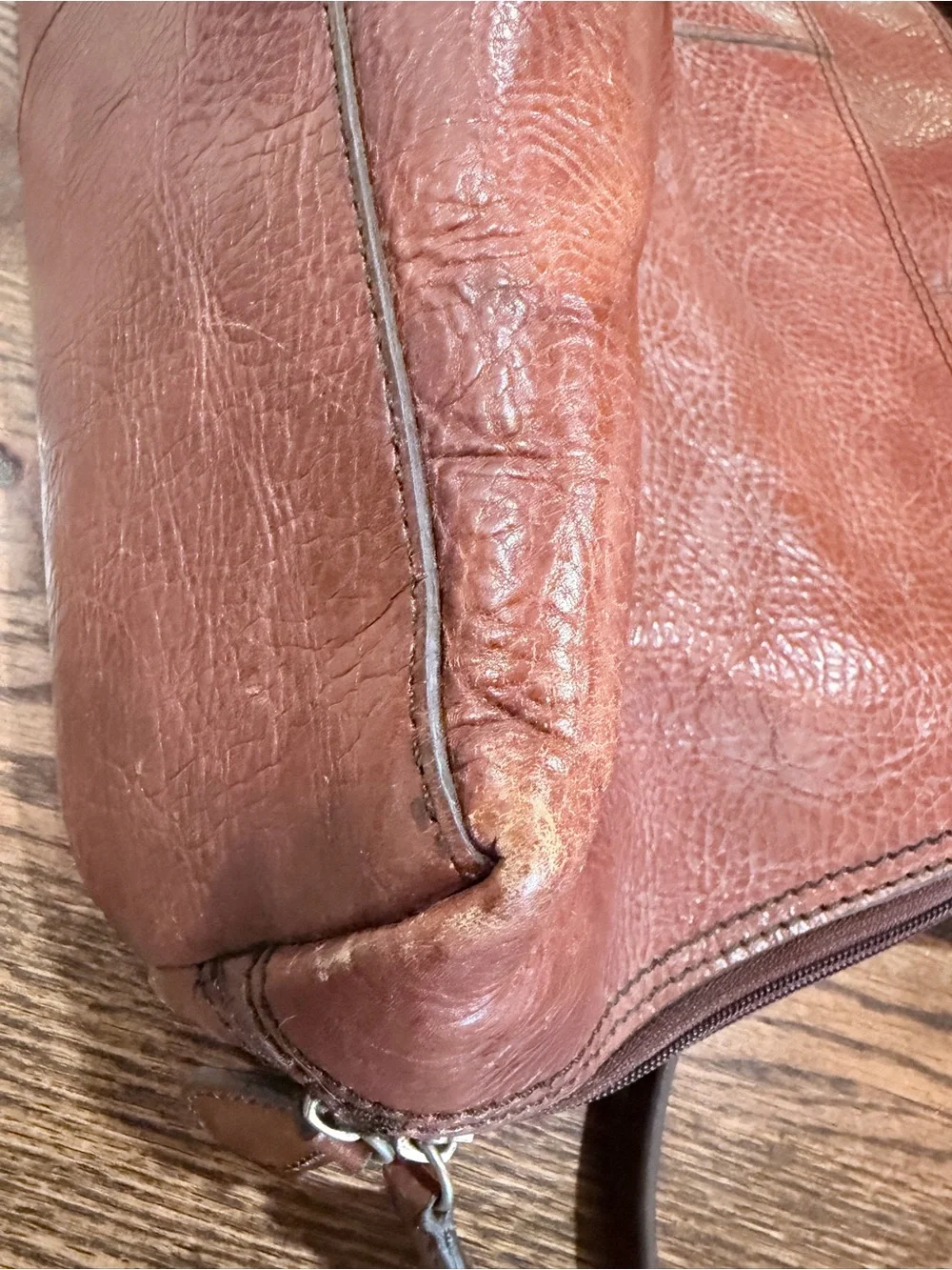 Wilsons Leather Brown Leather Laptop Bag with Shoulder Strap